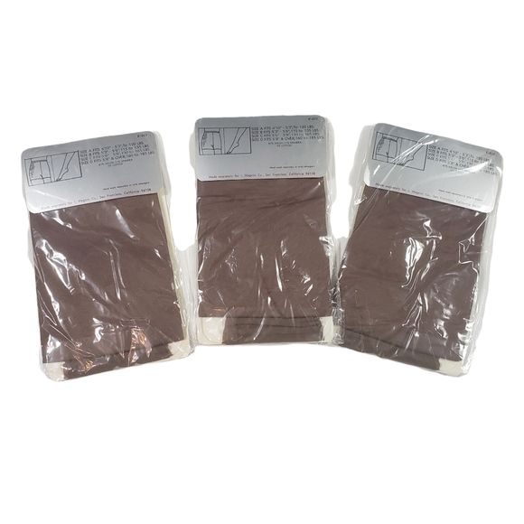 LOT OF 3 Vtg NEW Magninique Pale Taupe Pantyhose Sz C Control Top Shadow Toe NOS - Picture 3 of 9